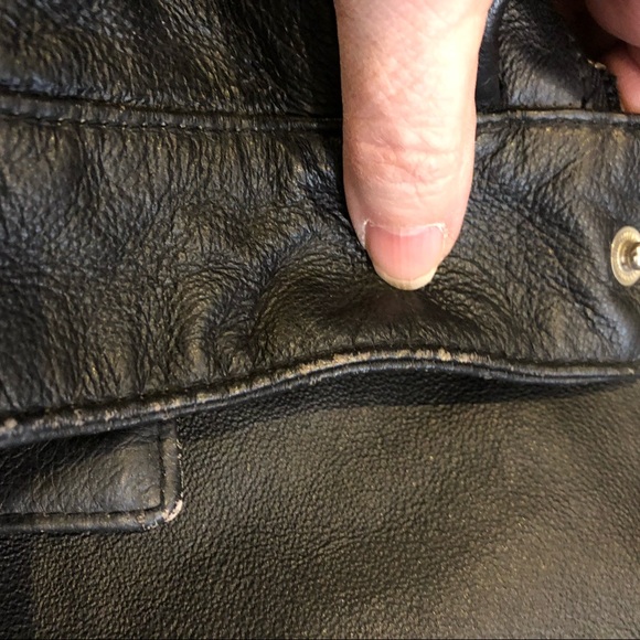 Genuine Italian Leather Moto Style Men's Jacket - Picture 11 of 12